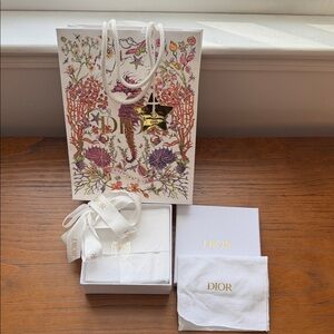 Dior Multicolor Floral Bag with Box Accessories